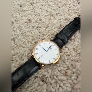 Daniel Wellington Gold and Black Leather Watch